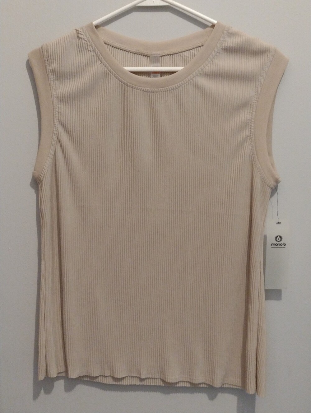 Mono B Ribbed Blouse Size Medium